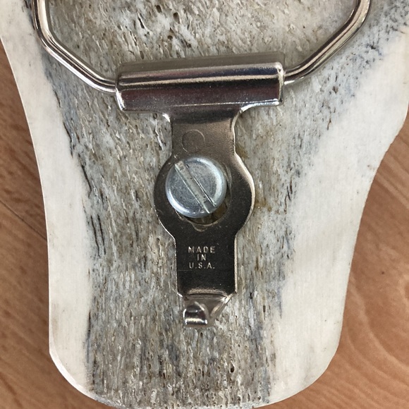 Silver stag elk horn belt buckle - Picture 5 of 6